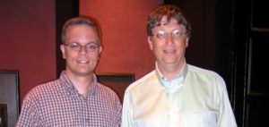 Bill Gates et moi en 2002