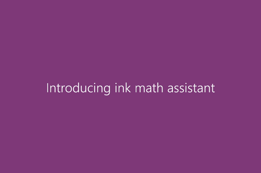 OneNote_MathAssistant