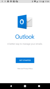 Outlook - Splash screen